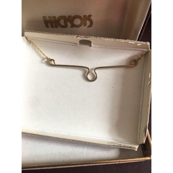 Vintage Hickok tie chain with letter C new in orig - Picture 3 of 3